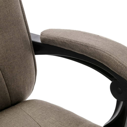 Massagekontorsstol taupe tyg