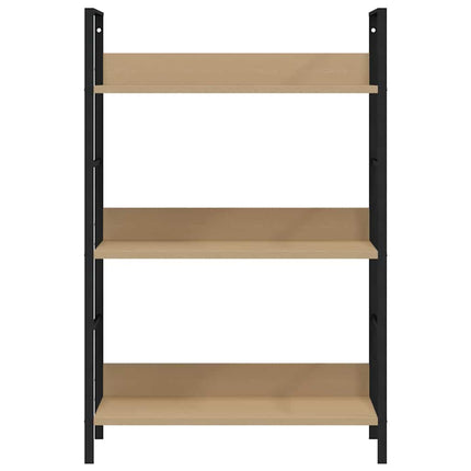 Bokhylla 3 hyllor ek 60x27,6x90,5 cm konstruerat trä