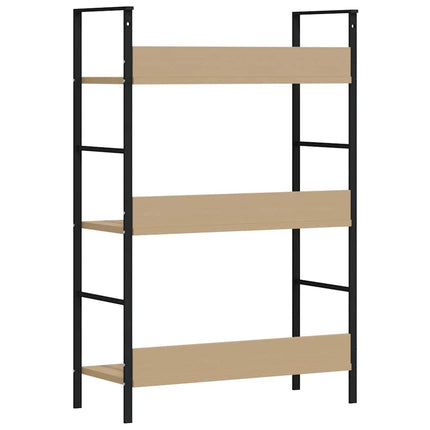 Bokhylla 3 hyllor ek 60x27,6x90,5 cm konstruerat trä