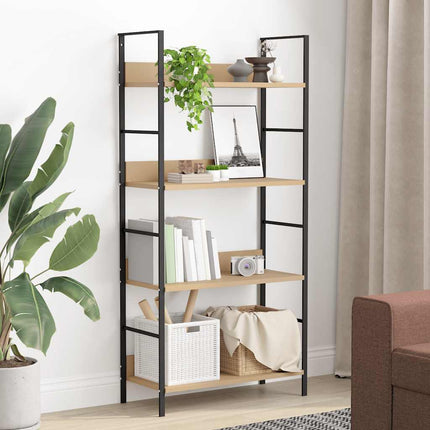 Bokhylla 3 hyllplan ek 60x27,6x124,5 cm konstruerat trä