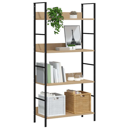 Bokhylla 3 hyllplan ek 60x27,6x124,5 cm konstruerat trä