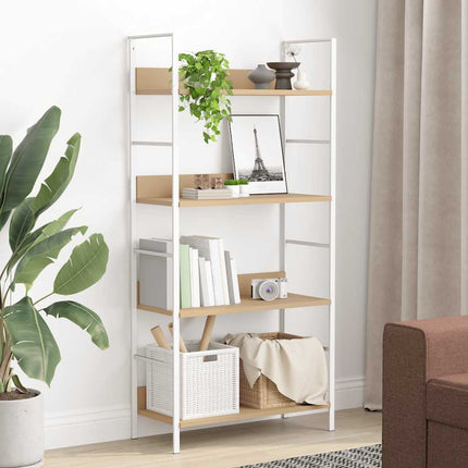 Bokhylla 4 hyllor ek 60x27,6x124,5 cm konstruerat trä