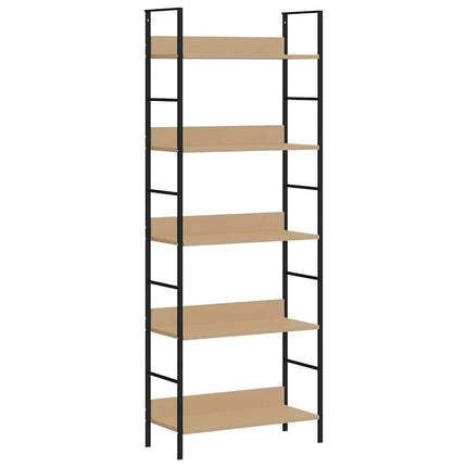 Bokhylla 5 hyllplan ek 60x27,6x158,5 cm konstruerat trä