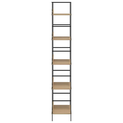 Bokhylla 5 hyllplan ek 60x27,6x158,5 cm konstruerat trä