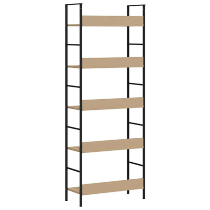 Bokhylla 5 hyllplan ek 60x27,6x158,5 cm konstruerat trä