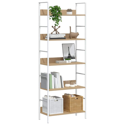 Bokhylla 5 hyllplan ek 60x27,6x158,5 cm konstruerat trä