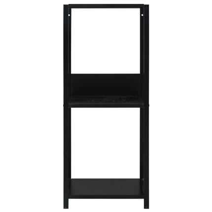 Bokhylla svart 33,5x39,6x79,7 cm konstruerat trä