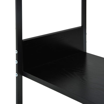 Bokhylla svart 33,5x39,6x79,7 cm konstruerat trä