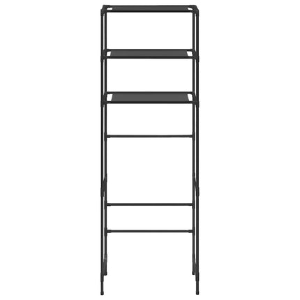 Toaletthylla med 3 hyllplan svart 53x28x169 cm