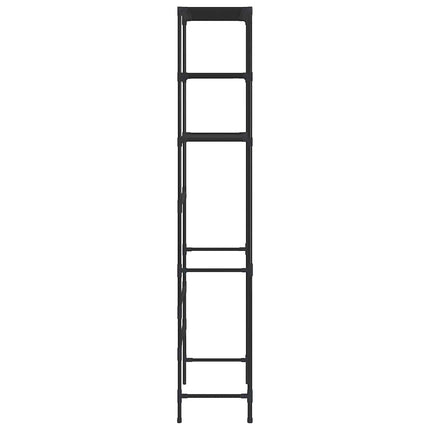 Toaletthylla med 3 hyllplan svart 53x28x169 cm