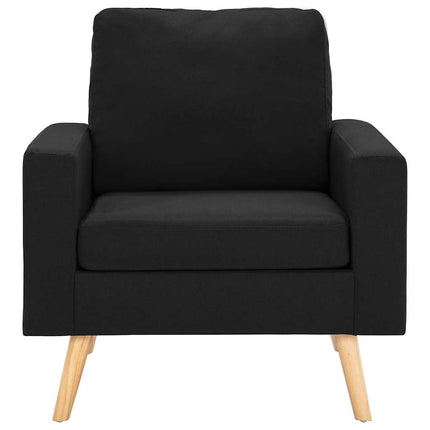 Fåtölj svart tyg