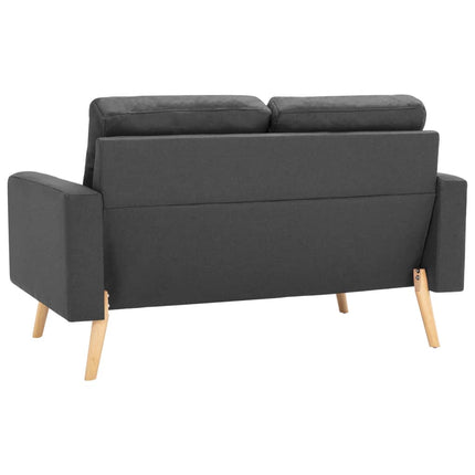 Soffa 2-sits mörkgrå tyg