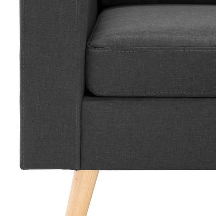 Soffa 2-sits mörkgrå tyg