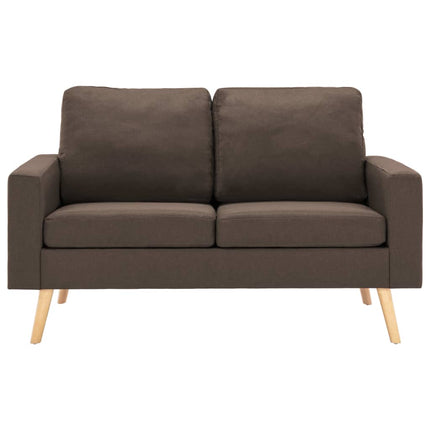 2-sitssoffa brun tyg