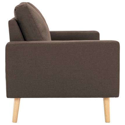 2-sitssoffa brun tyg