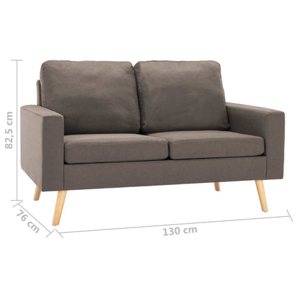 2-sitssoffa taupe tyg
