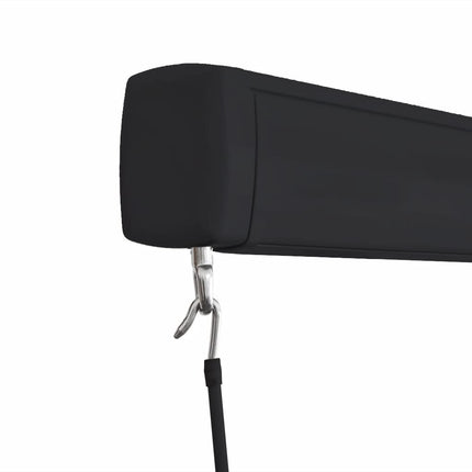 Markis manuell 350x250 cm blå och vit