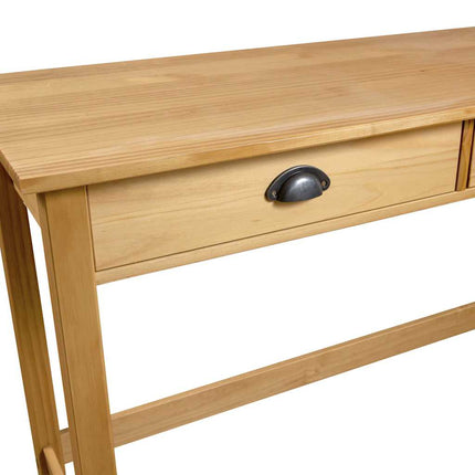 Avlastningsbord Hill med 2 lådor 110x45x74 cm massiv furu