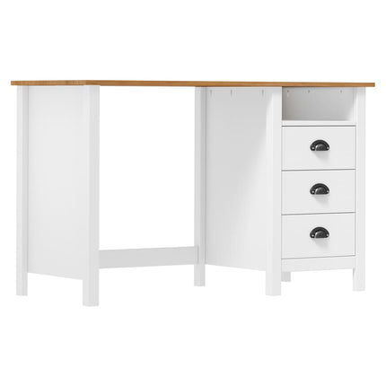 Skrivbord Hill med 3 lådor 120x50x74 cm massiv furu