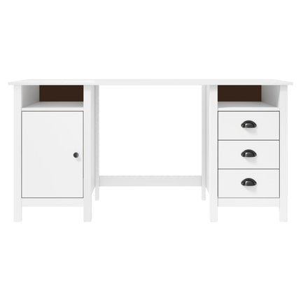 Skrivbord Hill vit 150x50x74 cm massiv furu