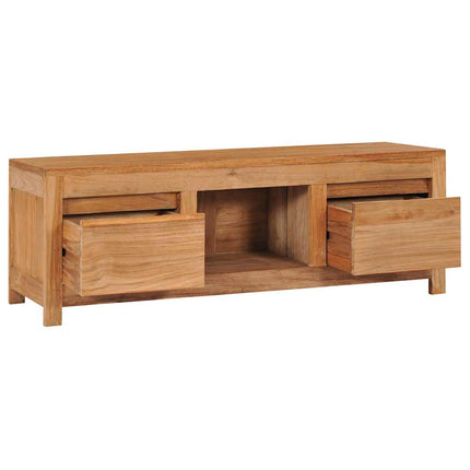 TV-bänk 100x30x35 cm massiv teak