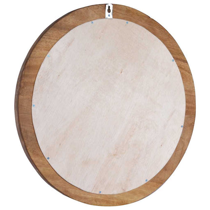 Väggspegel rund 60 cm teak