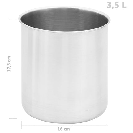 Dressingbehållare rostfritt stål 2 x 3,5 L
