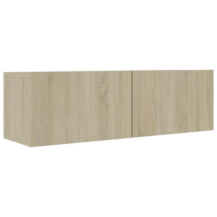 TV-bänk sonoma-ek 100x30x30 cm konstruerat trä