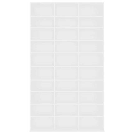 CD-hylla vit 102x23x177,5 cm konstruerat trä