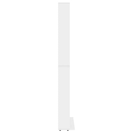 CD-hylla vit 102x23x177,5 cm konstruerat trä