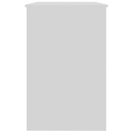 Skrivbord vit högglans 100x50x76 cm konstruerat trä