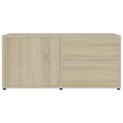 Tv-bänk sonoma-ek 80x34x36 cm konstruerat trä