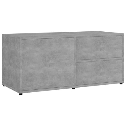 Tv-bänk betonggrå 80x34x36 cm konstruerat trä