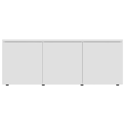 Tv-bänk vit 80x34x30 cm konstruerat trä