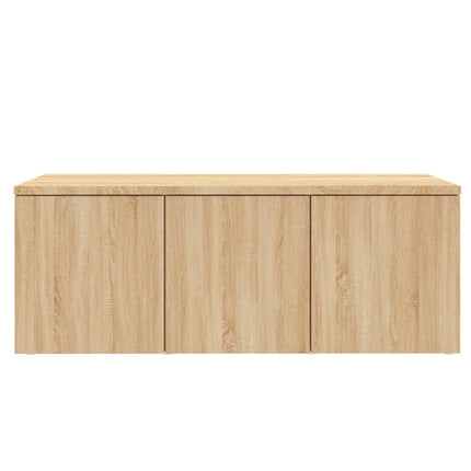 Tv-bänk sonoma-ek 80x34x30 cm konstruerat trä