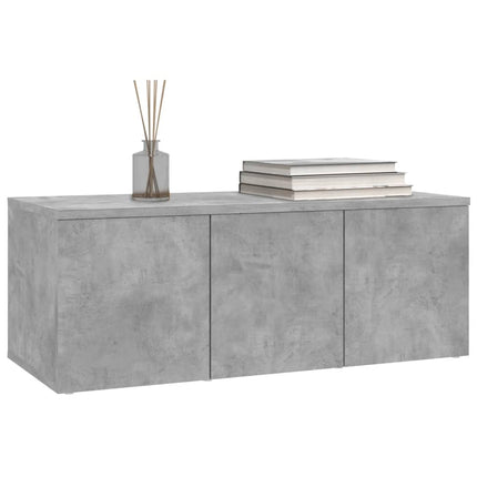 Tv-bänk betonggrå 80x34x30 cm konstruerat trä