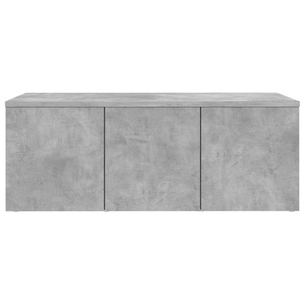 Tv-bänk betonggrå 80x34x30 cm konstruerat trä