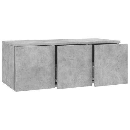 Tv-bänk betonggrå 80x34x30 cm konstruerat trä