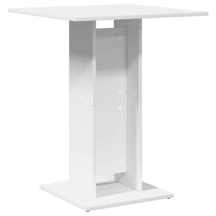 Cafébord vit 60x60x75 cm konstruerat trä