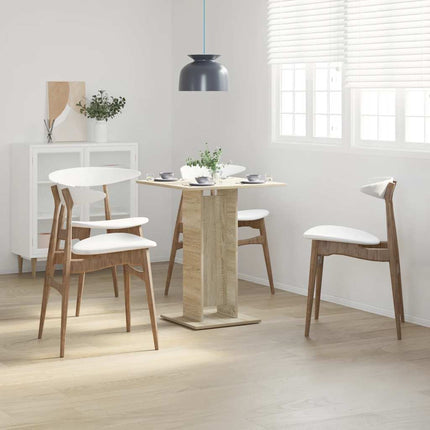 Cafébord sonoma-ek 60x60x75 cm konstruerat trä