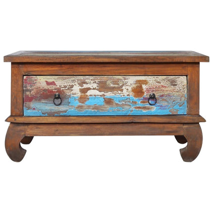 Soffbord 80x50x40 cm återvunnen teak