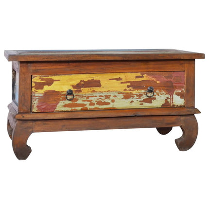 Soffbord 80x50x40 cm återvunnen teak