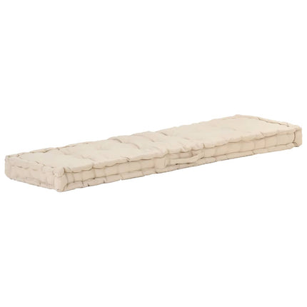 Dyna till pallsoffa 2 st bomull beige