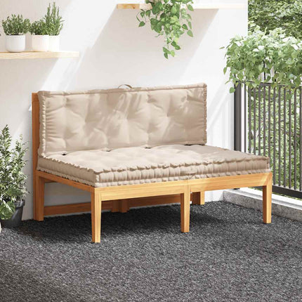 Dyna till pallsoffa 2 st bomull beige