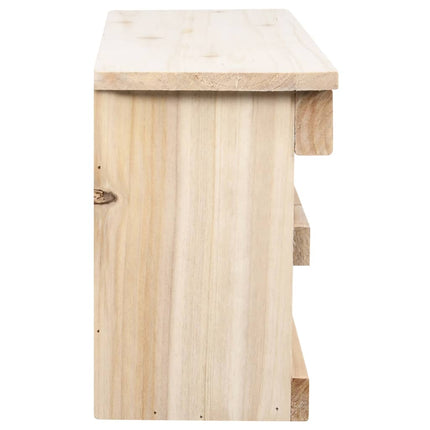 Sparvholk med 5 kammare 68x15x21 cm granträ