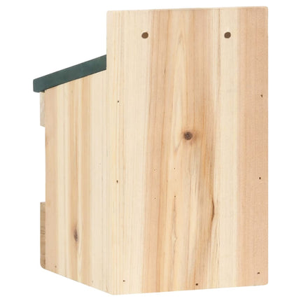 Fågelholkar 4 st 12x16x20 cm granträ