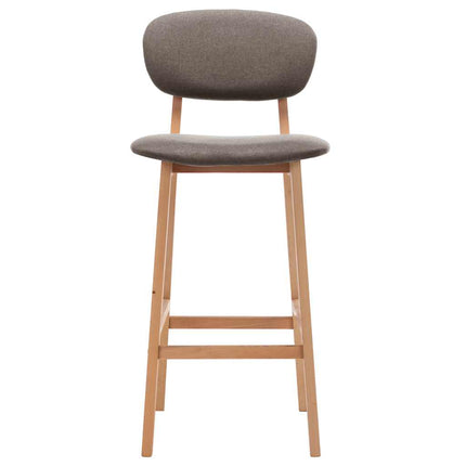 Barstolar 2 st taupe tyg