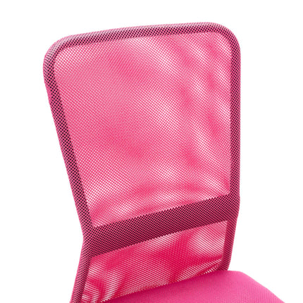 Kontorsstol rosa 44x52x100 cm nättyg