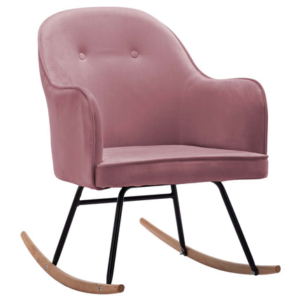 Gungstol rosa sammet