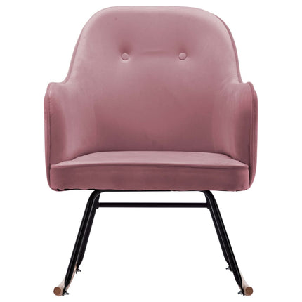 Gungstol rosa sammet